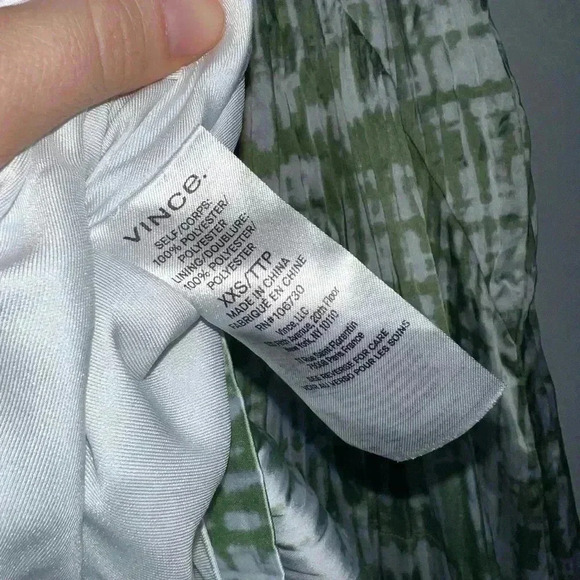 Vince Tie Dye Ruched Cami Midi Dress xxs - Picture 15 of 15